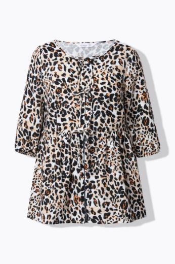 Moda za polnejše Bluza od muslina s leopard uzorkom plus velikost, xxl, Ulla Popken in Johann Popken (JP1880)