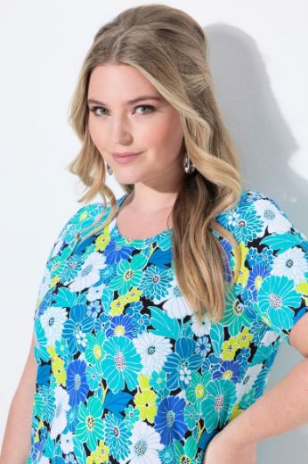 Moda za polnejše Košulja cvjetnog uzorka plus velikost, xxl, Ulla Popken in Johann Popken (JP1880)