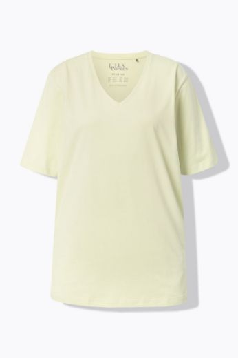 Moda za polnejše Majica V izrez Basic plus velikost, xxl, Ulla Popken in Johann Popken (JP1880)