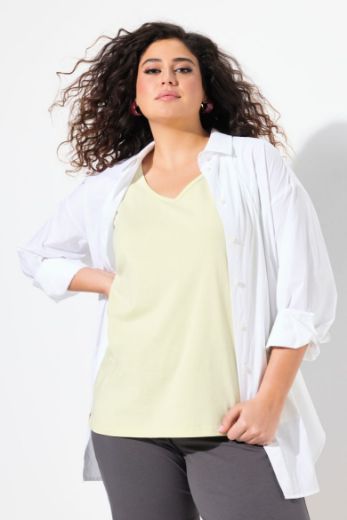 Moda za polnejše Top V ovratnika plus velikost, xxl, Ulla Popken in Johann Popken (JP1880)