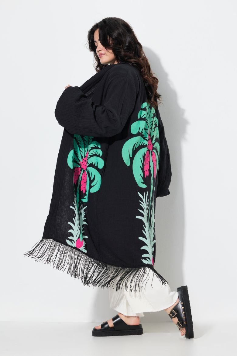 Moda za polnejše Kimono s resama plus velikost, xxl, Ulla Popken in Johann Popken (JP1880)