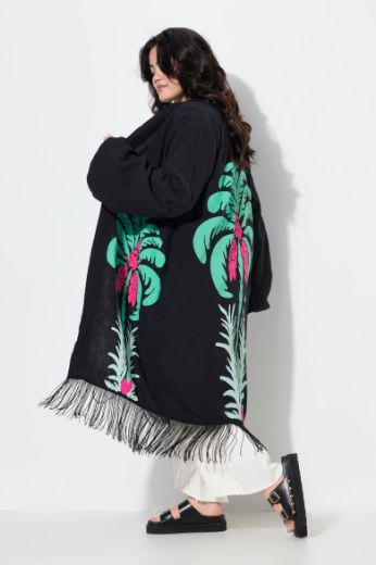 Moda za polnejše Kimono s resama plus velikost, xxl, Ulla Popken in Johann Popken (JP1880)