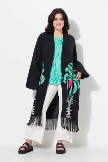 Moda za polnejše Kimono s resama plus velikost, xxl, Ulla Popken in Johann Popken (JP1880)