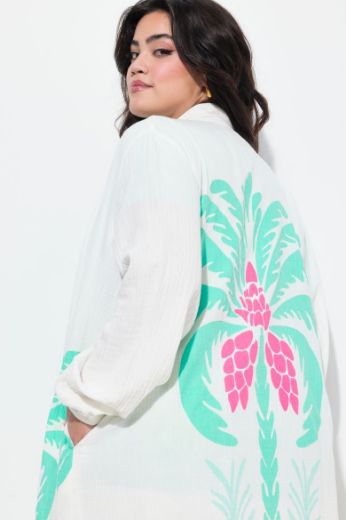 Moda za polnejše Kimono s resama plus velikost, xxl, Ulla Popken in Johann Popken (JP1880)