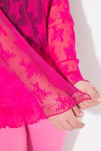 Moda za polnejše Košulja s čipkastim detaljima plus velikost, xxl, Ulla Popken in Johann Popken (JP1880)