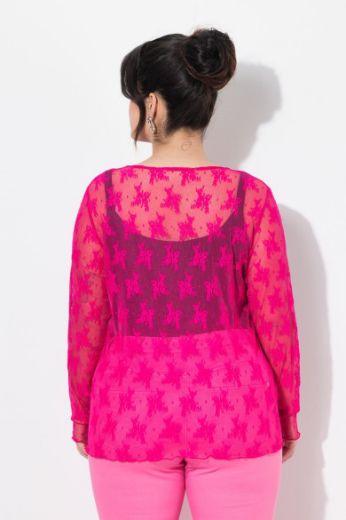 Moda za polnejše Košulja s čipkastim detaljima plus velikost, xxl, Ulla Popken in Johann Popken (JP1880)