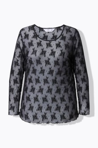 Moda za polnejše Košulja s čipkastim detaljima plus velikost, xxl, Ulla Popken in Johann Popken (JP1880)