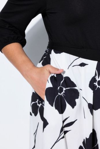 Moda za polnejše Haljina cvjetnog printa plus velikost, xxl, Ulla Popken in Johann Popken (JP1880)
