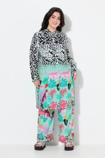 Moda za polnejše Haljina midi s printom plus velikost, xxl, Ulla Popken in Johann Popken (JP1880)
