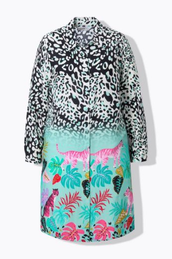 Moda za polnejše Haljina midi s printom plus velikost, xxl, Ulla Popken in Johann Popken (JP1880)