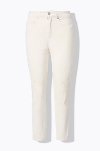 Moda za polnejše Traperice s ukrasnim vezom plus velikost, xxl, Ulla Popken in Johann Popken (JP1880)