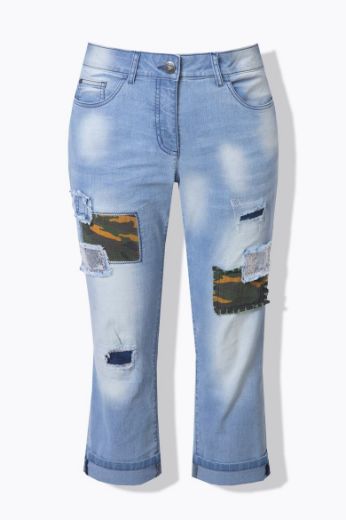 Moda za polnejše Traperice užih nogavica plus velikost, xxl, Ulla Popken in Johann Popken (JP1880)