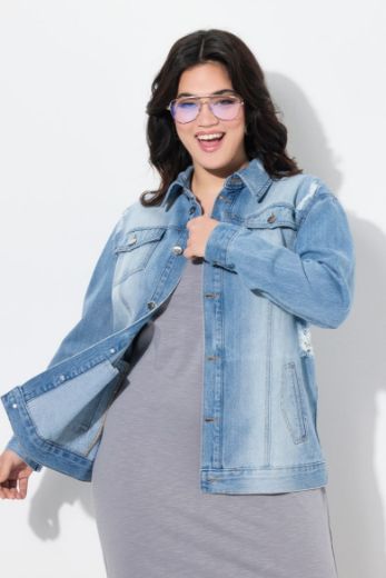 Moda za polnejše Jakna traper plus velikost, xxl, Ulla Popken in Johann Popken (JP1880)