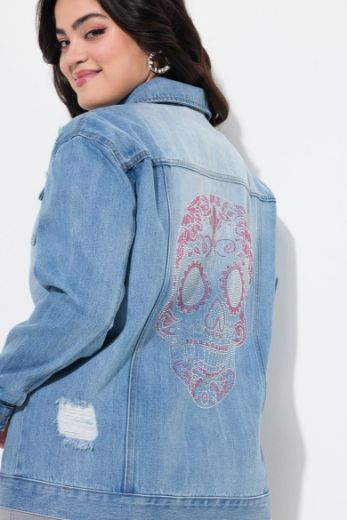 Moda za polnejše Jakna traper plus velikost, xxl, Ulla Popken in Johann Popken (JP1880)