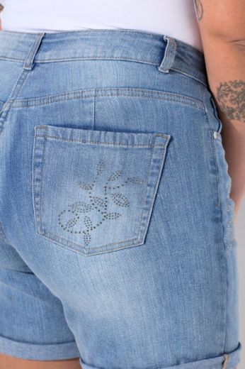Moda za polnejše Traperice kratkih nogavica plus velikost, xxl, Ulla Popken in Johann Popken (JP1880)