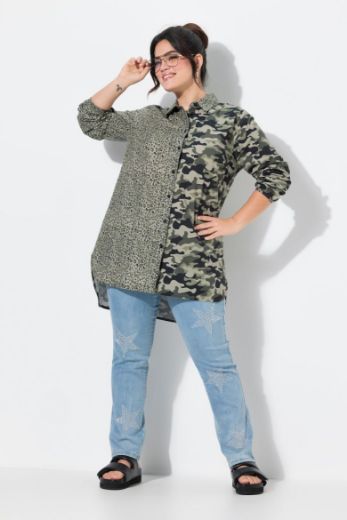 Moda za polnejše Bluza s leopard uzorkom plus velikost, xxl, Ulla Popken in Johann Popken (JP1880)