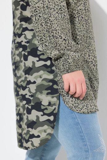 Moda za polnejše Bluza s leopard uzorkom plus velikost, xxl, Ulla Popken in Johann Popken (JP1880)