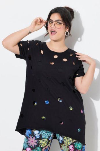 Moda za polnejše Majica kratkih rukava plus velikost, xxl, Ulla Popken in Johann Popken (JP1880)