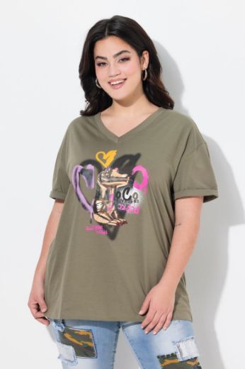Moda za polnejše Majica kratkih rukava plus velikost, xxl, Ulla Popken in Johann Popken (JP1880)