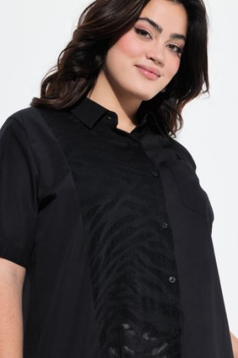 Moda za polnejše Bluza s dodatkom ukrasne čipke plus velikost, xxl, Ulla Popken in Johann Popken (JP1880)