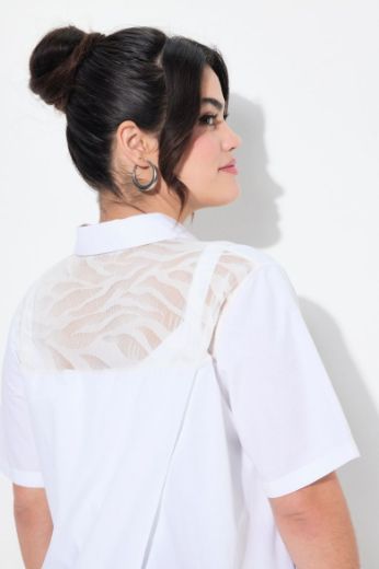 Moda za polnejše Bluza s dodatkom ukrasne čipke plus velikost, xxl, Ulla Popken in Johann Popken (JP1880)