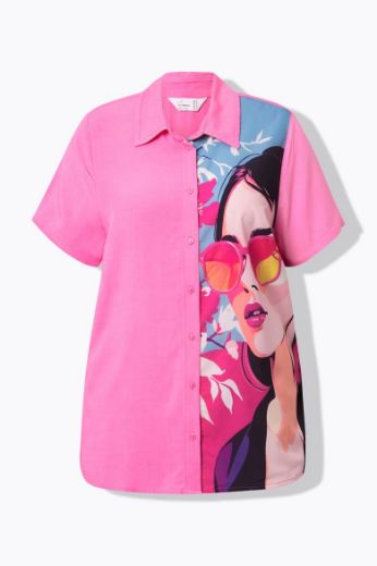 Moda za polnejše Bluza s printom lica plus velikost, xxl, Ulla Popken in Johann Popken (JP1880)