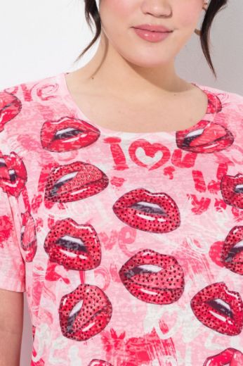 Moda za polnejše Majica kratkih rukava plus velikost, xxl, Ulla Popken in Johann Popken (JP1880)