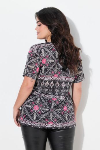 Moda za polnejše Majica kratkih rukava plus velikost, xxl, Ulla Popken in Johann Popken (JP1880)