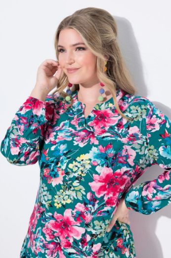 Moda za polnejše Haljina cvjetnog uzorka plus velikost, xxl, Ulla Popken in Johann Popken (JP1880)