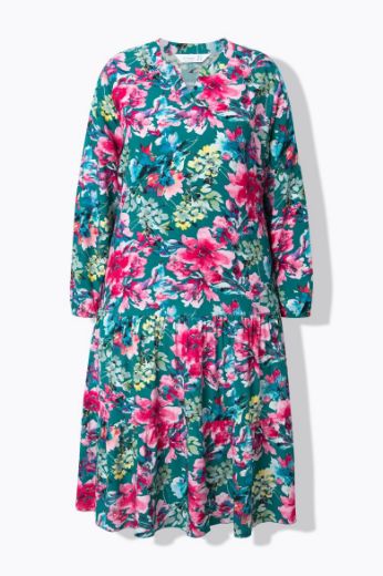 Moda za polnejše Haljina cvjetnog uzorka plus velikost, xxl, Ulla Popken in Johann Popken (JP1880)