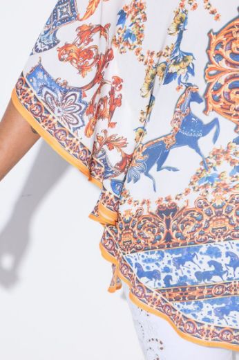 Moda za polnejše Bluza kaftan plus velikost, xxl, Ulla Popken in Johann Popken (JP1880)