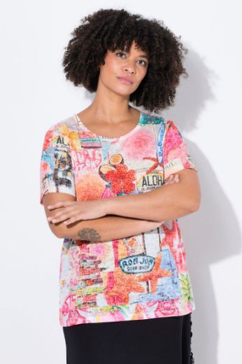 Moda za polnejše Majica kratkih rukava plus velikost, xxl, Ulla Popken in Johann Popken (JP1880)