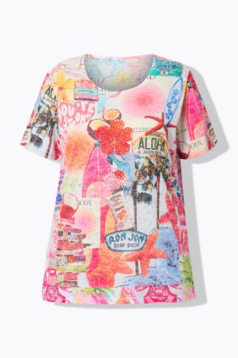 Moda za polnejše Majica kratkih rukava plus velikost, xxl, Ulla Popken in Johann Popken (JP1880)