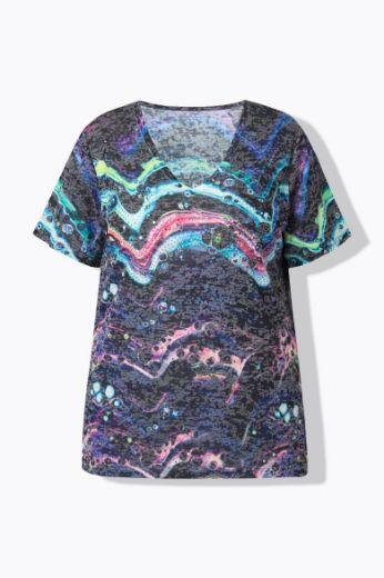 Moda za polnejše Majica kratkih rukava plus velikost, xxl, Ulla Popken in Johann Popken (JP1880)