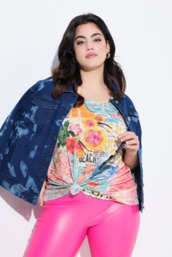 Moda za polnejše Majica kratkih rukava plus velikost, xxl, Ulla Popken in Johann Popken (JP1880)