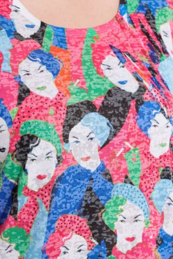 Moda za polnejše Majica kratkih rukava plus velikost, xxl, Ulla Popken in Johann Popken (JP1880)