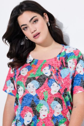Moda za polnejše Majica kratkih rukava plus velikost, xxl, Ulla Popken in Johann Popken (JP1880)