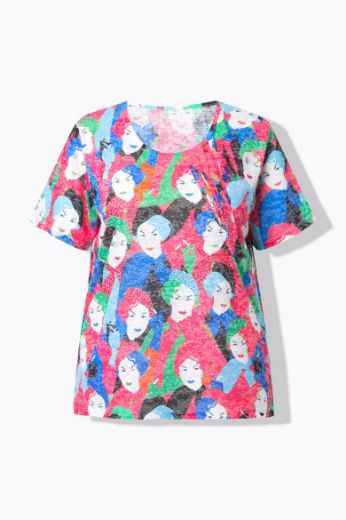 Moda za polnejše Majica kratkih rukava plus velikost, xxl, Ulla Popken in Johann Popken (JP1880)