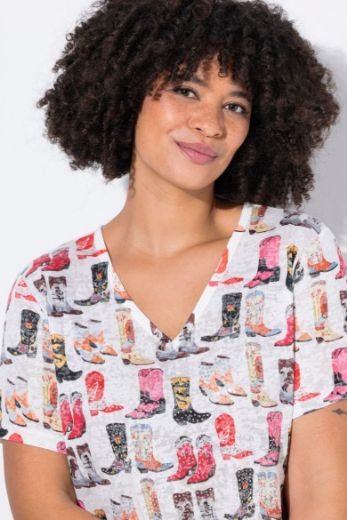 Moda za polnejše Majica kratkih rukava plus velikost, xxl, Ulla Popken in Johann Popken (JP1880)