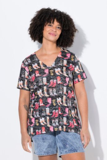 Moda za polnejše Majica kratkih rukava plus velikost, xxl, Ulla Popken in Johann Popken (JP1880)