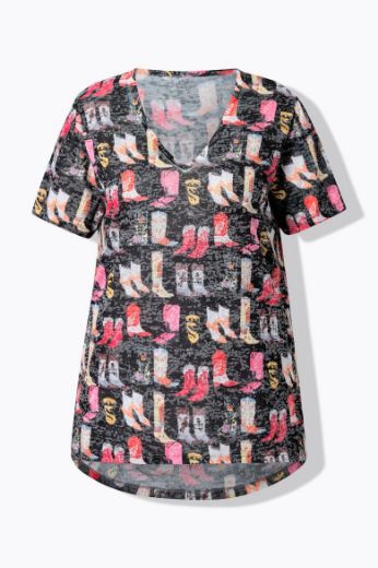 Moda za polnejše Majica kratkih rukava plus velikost, xxl, Ulla Popken in Johann Popken (JP1880)