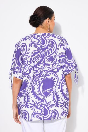 Moda za polnejše Bluza kratkih rukava V ovratnika plus velikost, xxl, Ulla Popken in Johann Popken (JP1880)