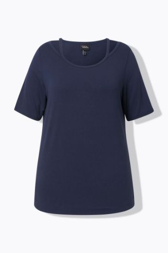 Moda za polnejše Majica kratkih rukava okruglog ovratnika plus velikost, xxl, Ulla Popken in Johann Popken (JP1880)