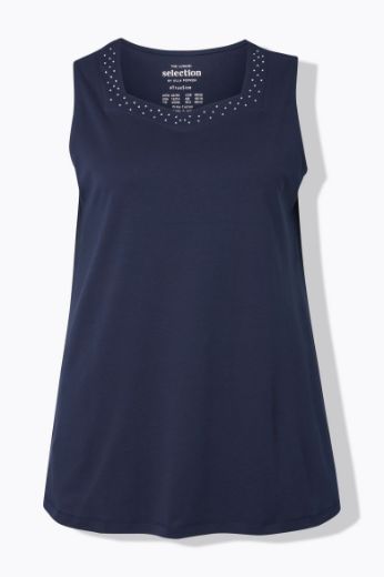 Moda za polnejše Majica bez rukava A kroja plus velikost, xxl, Ulla Popken in Johann Popken (JP1880)