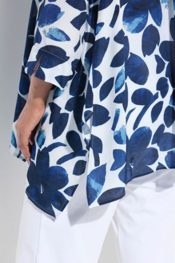 Moda za polnejše Bluza 3/4 rukava cvjetnog uzorka plus velikost, xxl, Ulla Popken in Johann Popken (JP1880)