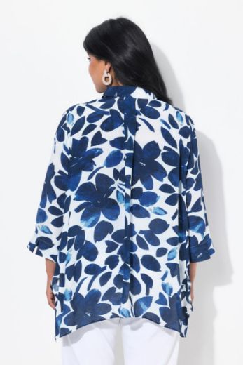 Moda za polnejše Bluza 3/4 rukava cvjetnog uzorka plus velikost, xxl, Ulla Popken in Johann Popken (JP1880)