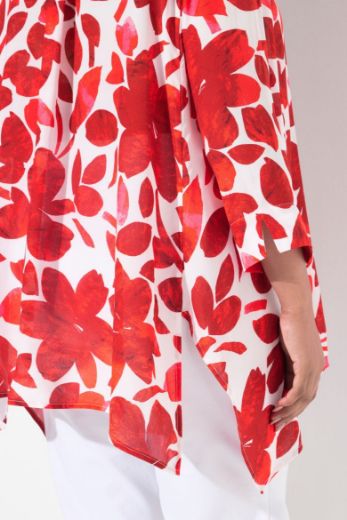 Moda za polnejše Bluza 3/4 rukava cvjetnog uzorka plus velikost, xxl, Ulla Popken in Johann Popken (JP1880)