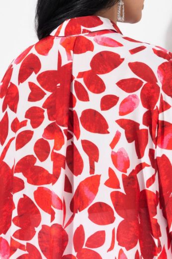 Moda za polnejše Bluza 3/4 rukava cvjetnog uzorka plus velikost, xxl, Ulla Popken in Johann Popken (JP1880)
