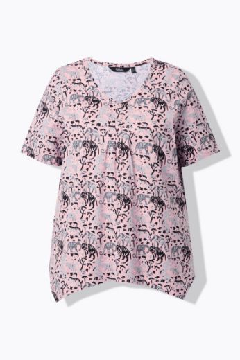 Moda za polnejše Majica kratkih rukava A kroja plus velikost, xxl, Ulla Popken in Johann Popken (JP1880)