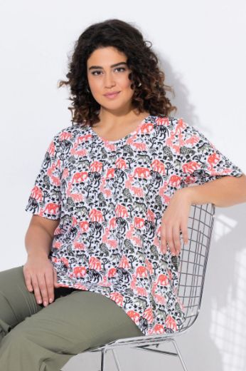 Moda za polnejše Majica kratkih rukava A kroja plus velikost, xxl, Ulla Popken in Johann Popken (JP1880)